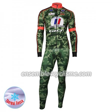 Tenue Maillot M/L + Collant à Bretelles 2017 Armee De Terre Hiver Thermal Fleece N001